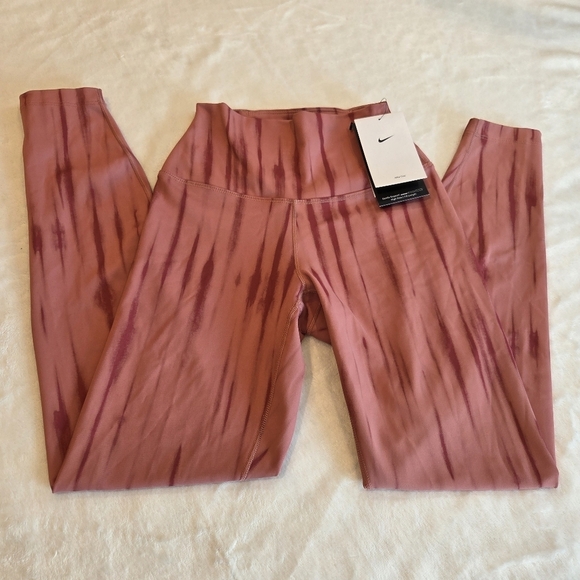 Nike One Dri-FIT Women's Training Leggings Pecan / Rose Clay (FZ7272-634) XS New - Picture 13 of 13